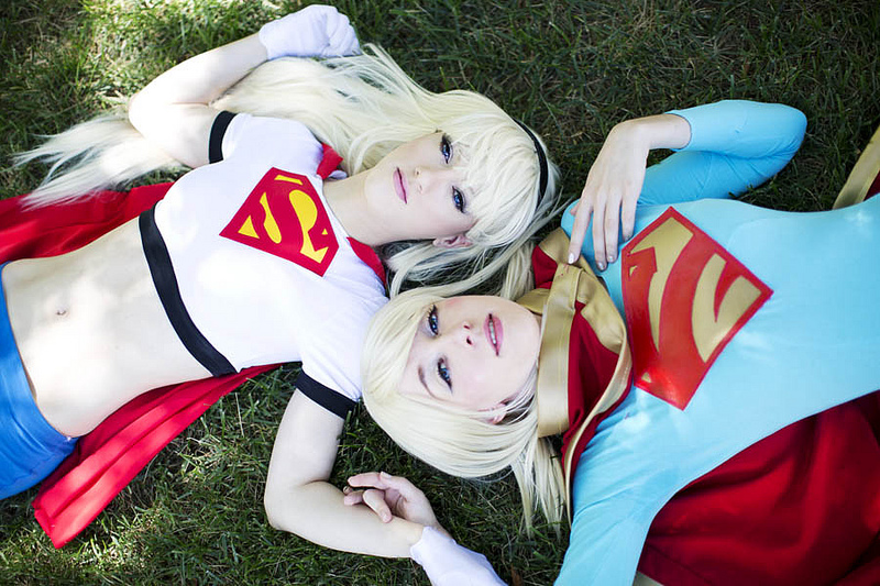 Supergirl is Flying-fox and Rufflebuttcosplay