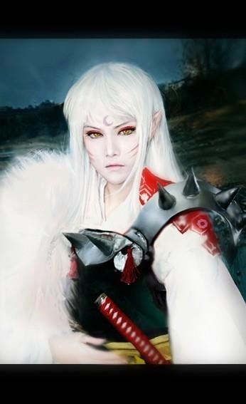 Sesshomaru from InuYasha... omg i was IN LOVE with him for the longest time :-)