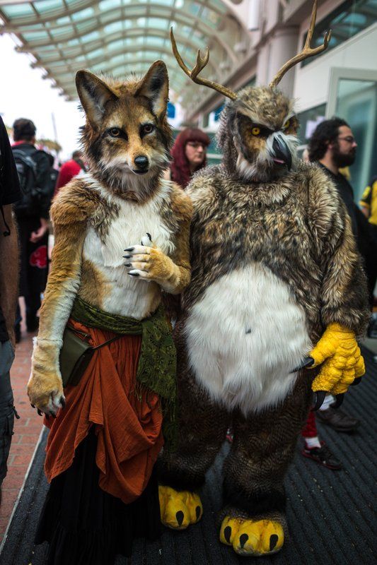 costumes cosplay furries fox suits costume cool con comic halloween animal owl wolf cosplays warcraft amazing horned fursuit tested fur