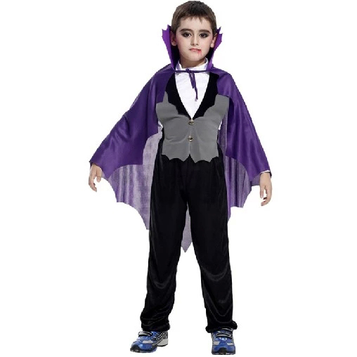 Purple Color Children’s Vampire Suit Make Your Halloween Party Perfect