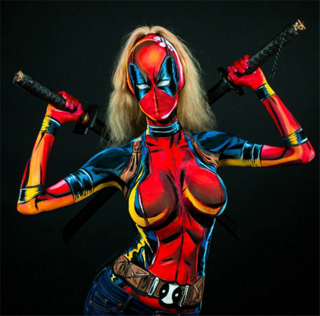 Model Transforms Herself Into Comic Book Characters Using 