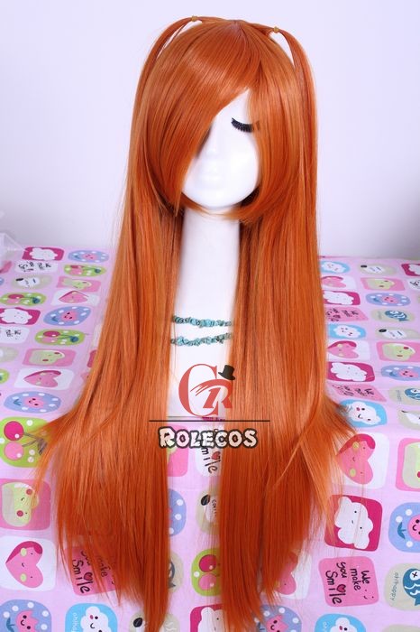 68cm Long Orange Asuka Wig Review for Rolecosplay