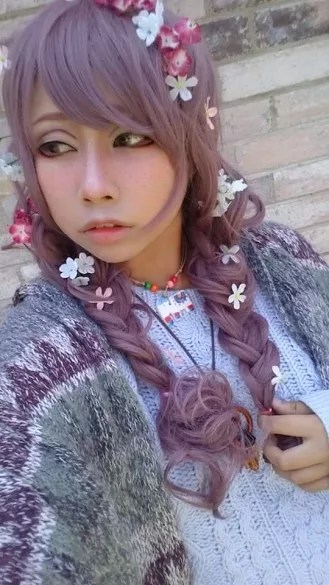 65cm Long Mixed Color Lolita Wig Review for Rolecosplay