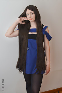 ROLECOS 100cm long light brown straight fashion wig review