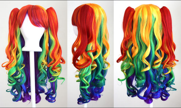 rainbow+lolita+wig