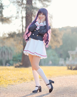 Tomoyo (CCS Clear Card) Costume & Wig review by nymphahri 